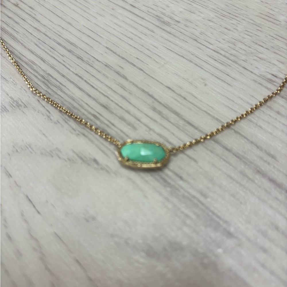 Kendra Scott Gold Necklace with Turquoise Pendant